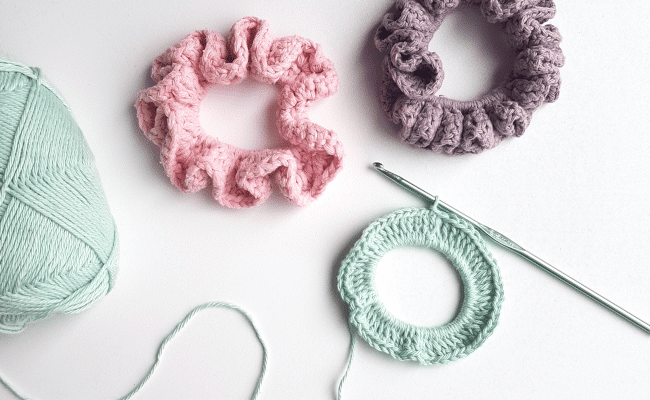 crocheter un chouchou tuto DIY