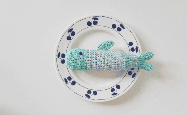 (Dînette au crochet) : DIY de la sardine en crochet