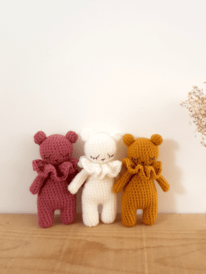 Doudou ourson en crochet fait main