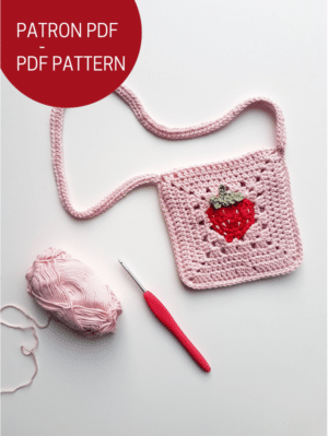 tuto sac fraise en crochet