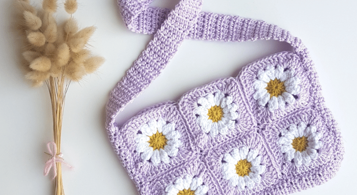 Tuto sac à main fleur en crochet