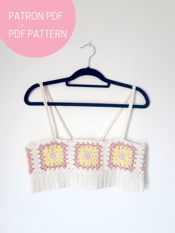 Tutoriel crop top en granny squares