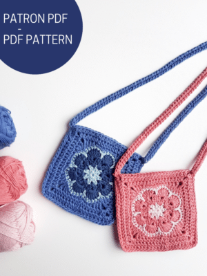 patron sac fleur en crochet
