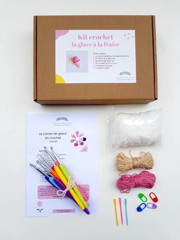 kit crochet glace en crochet
