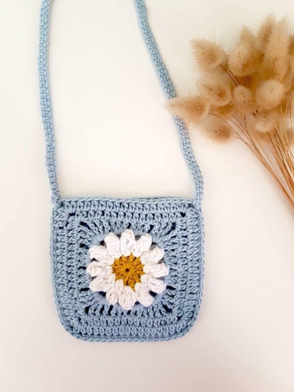 kit crochet pour sac fleur