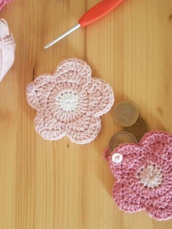 tuto crochet gratuit porte-monnaie fleur