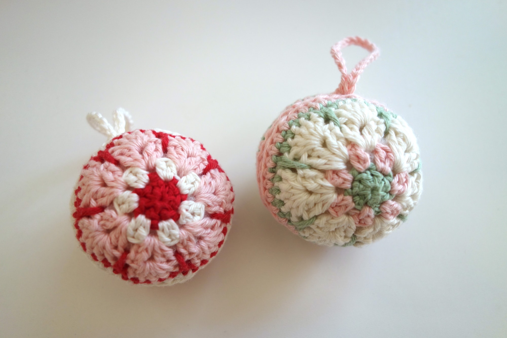 boules de Noël en crochet