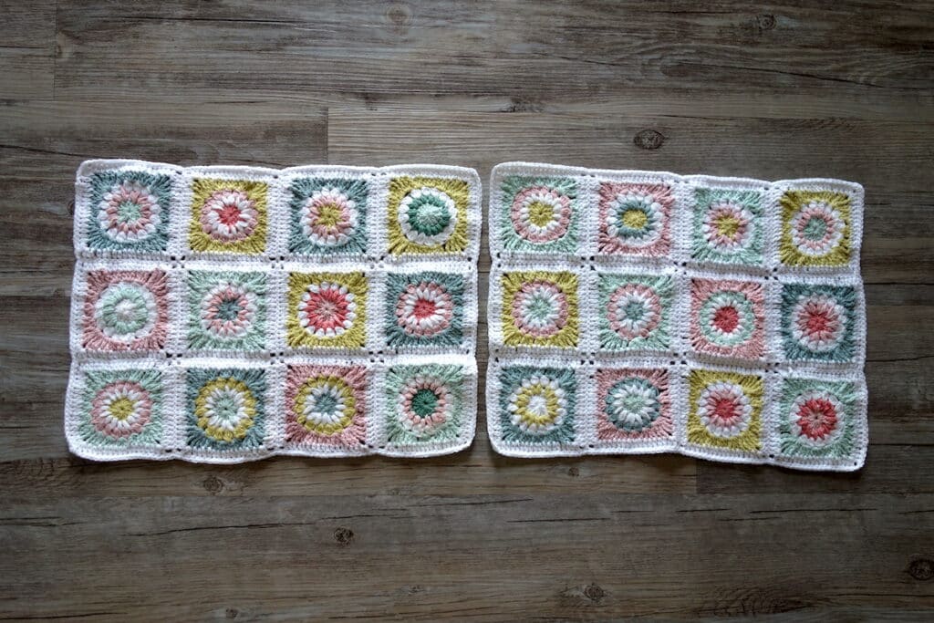 tuto coussin en granny squares