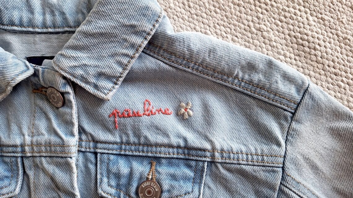 tuto broderie veste en jean