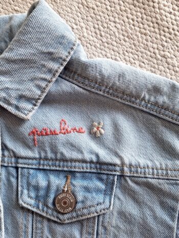 tuto broderie veste en jean