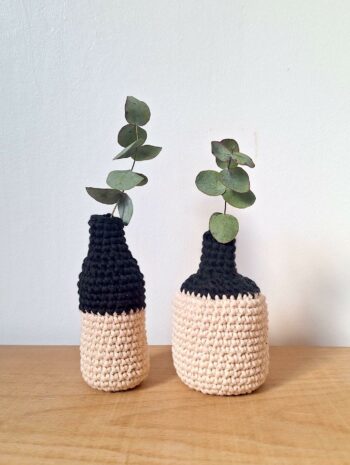 tuto vases en crochet