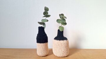 tuto vases en crochet