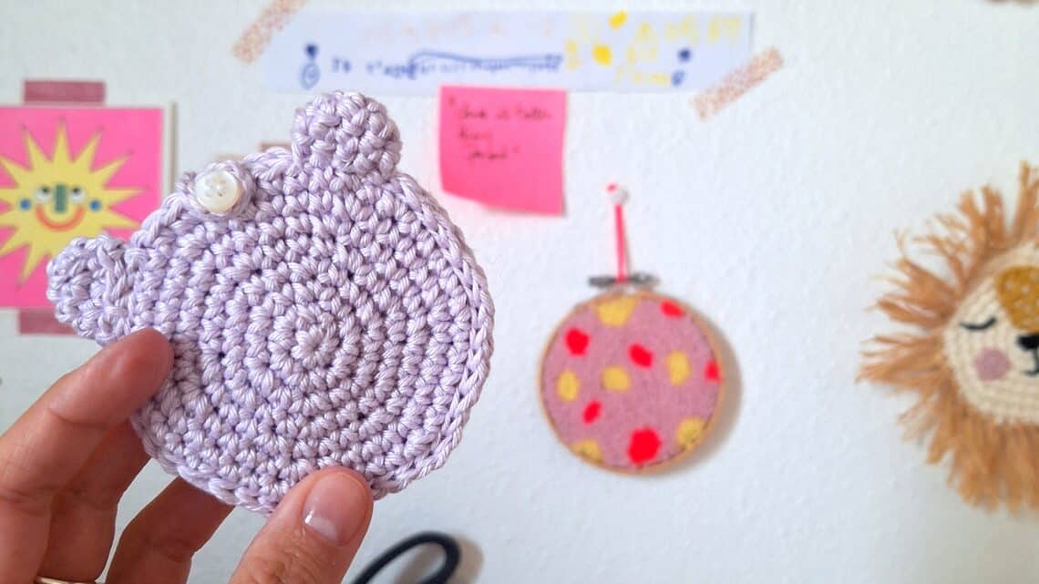 crocheter un petit porte monnaie ours