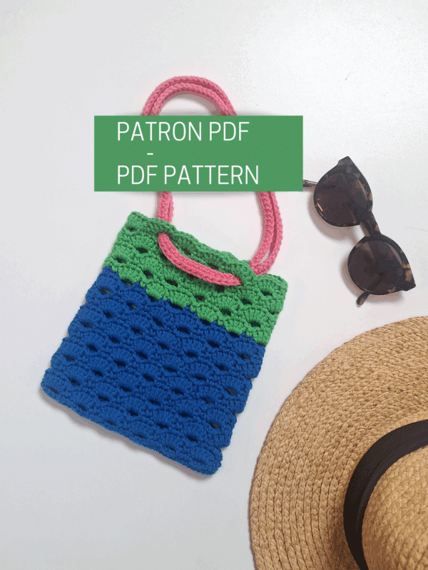 sac crochet coloré