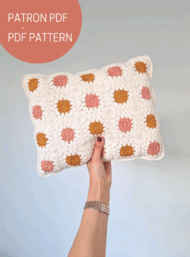 tuto coussin granny squares