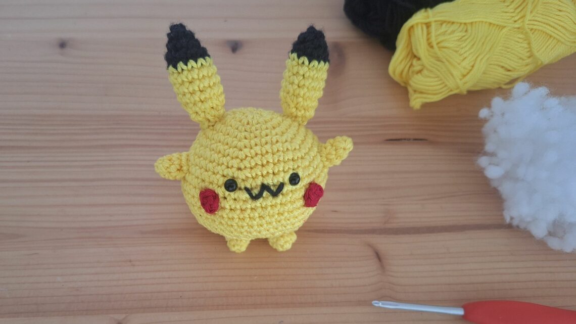 amigurumi pikachu au crochet
