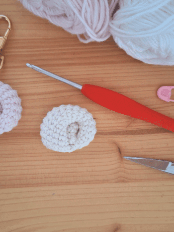 porte-clé ammonite en crochet