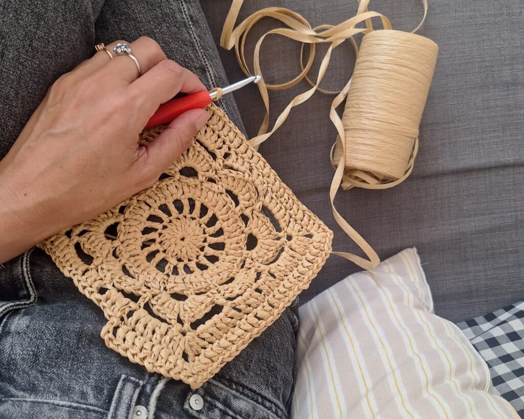 tuto crochet sac en raphia
