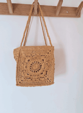 tuto sac raphia granny squares