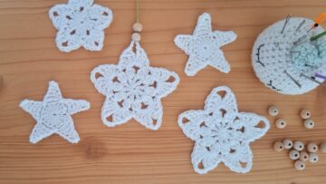 modèles étoiles en crochet