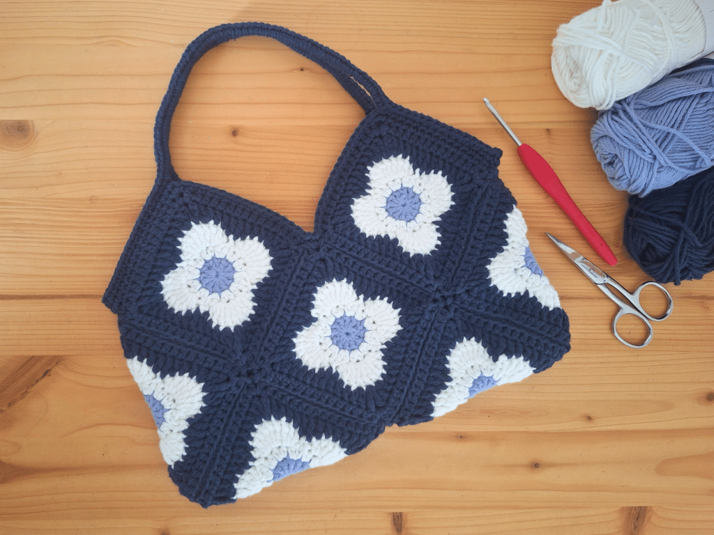 sac granny square crochet