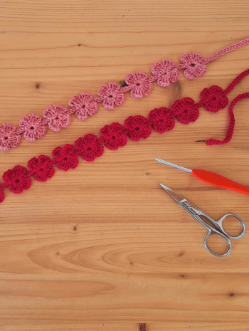 headband bohème au crochet