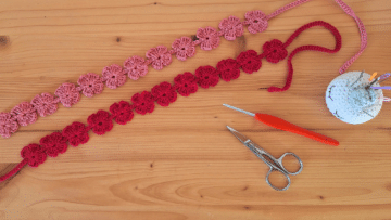 headband bohème au crochet