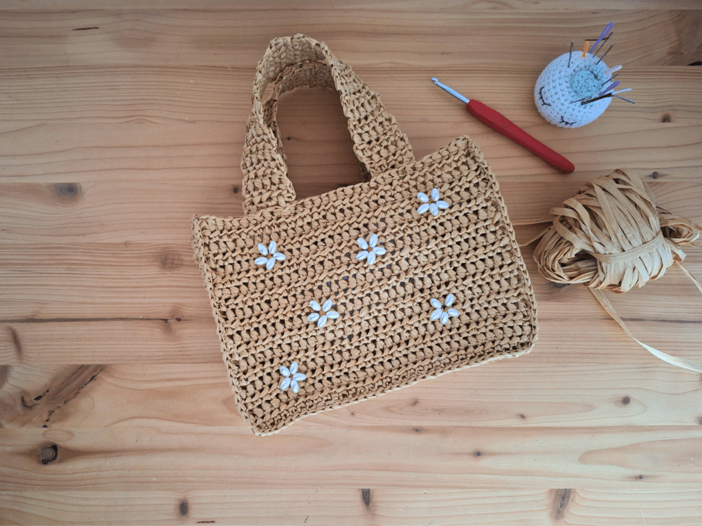 sac raphia au crochet facile