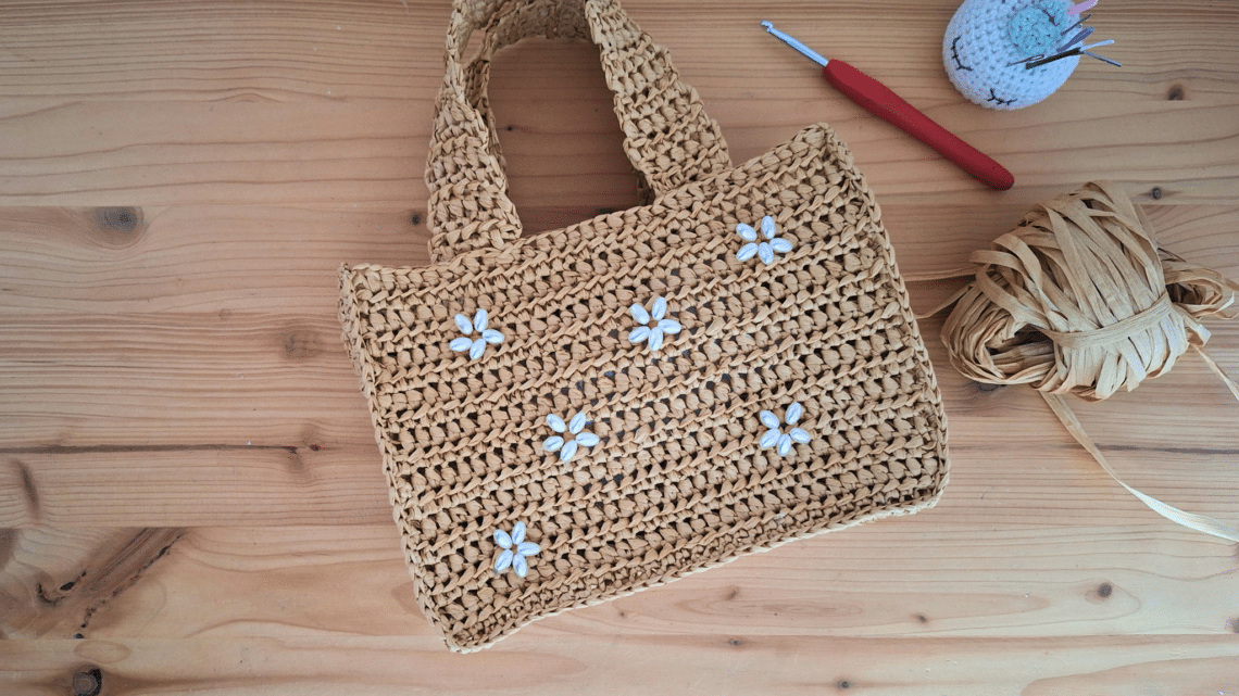 sac raphia au crochet facile