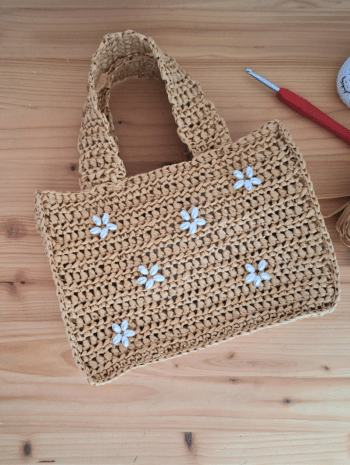 sac raphia au crochet facile