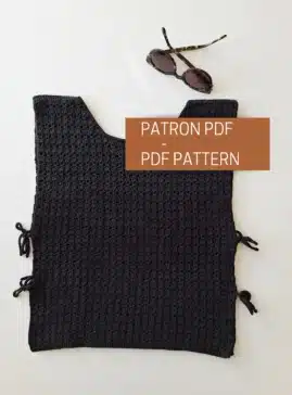 tuto top au crochet noué sur les côtés