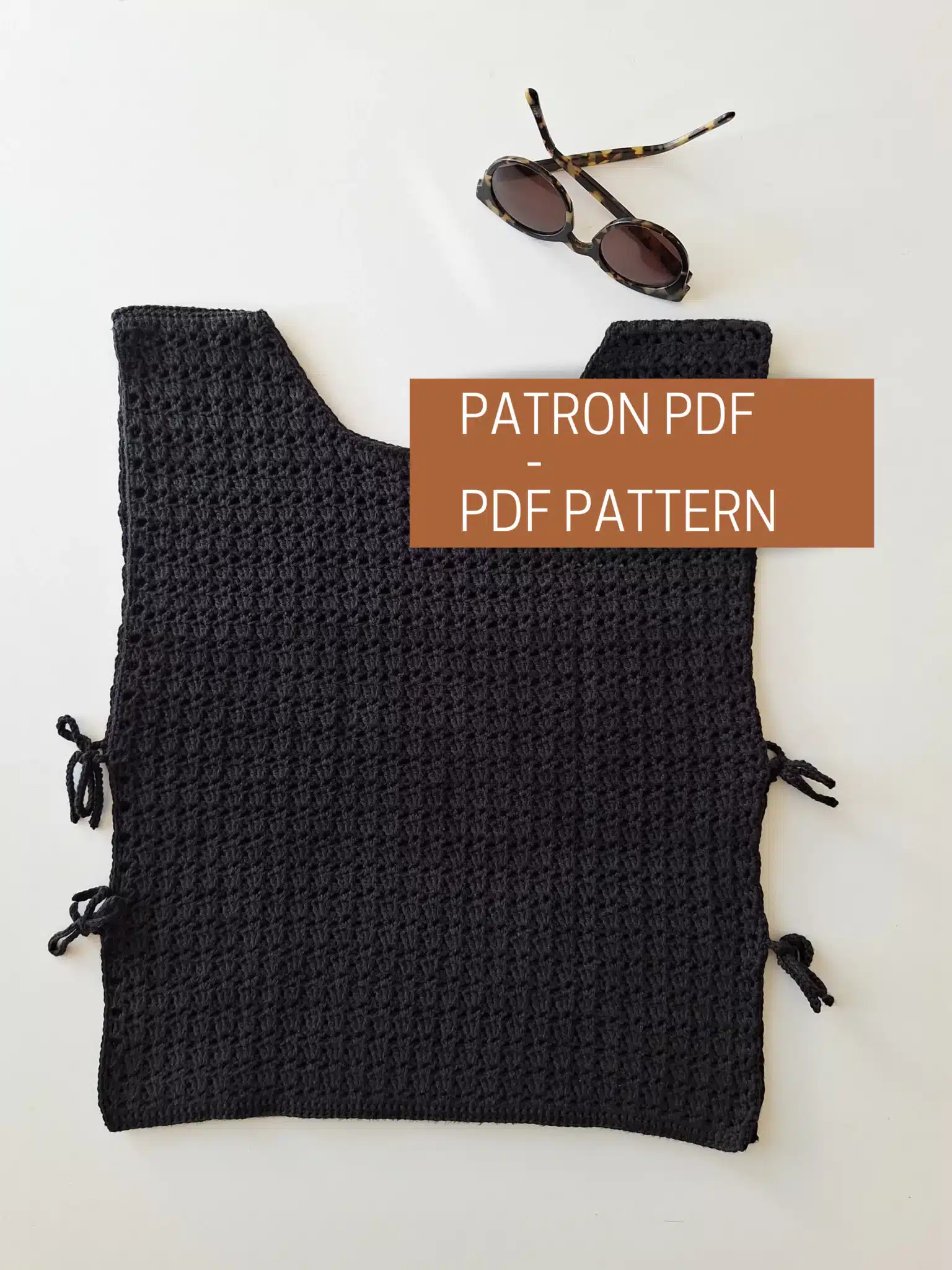 tuto top au crochet noué sur les côtés