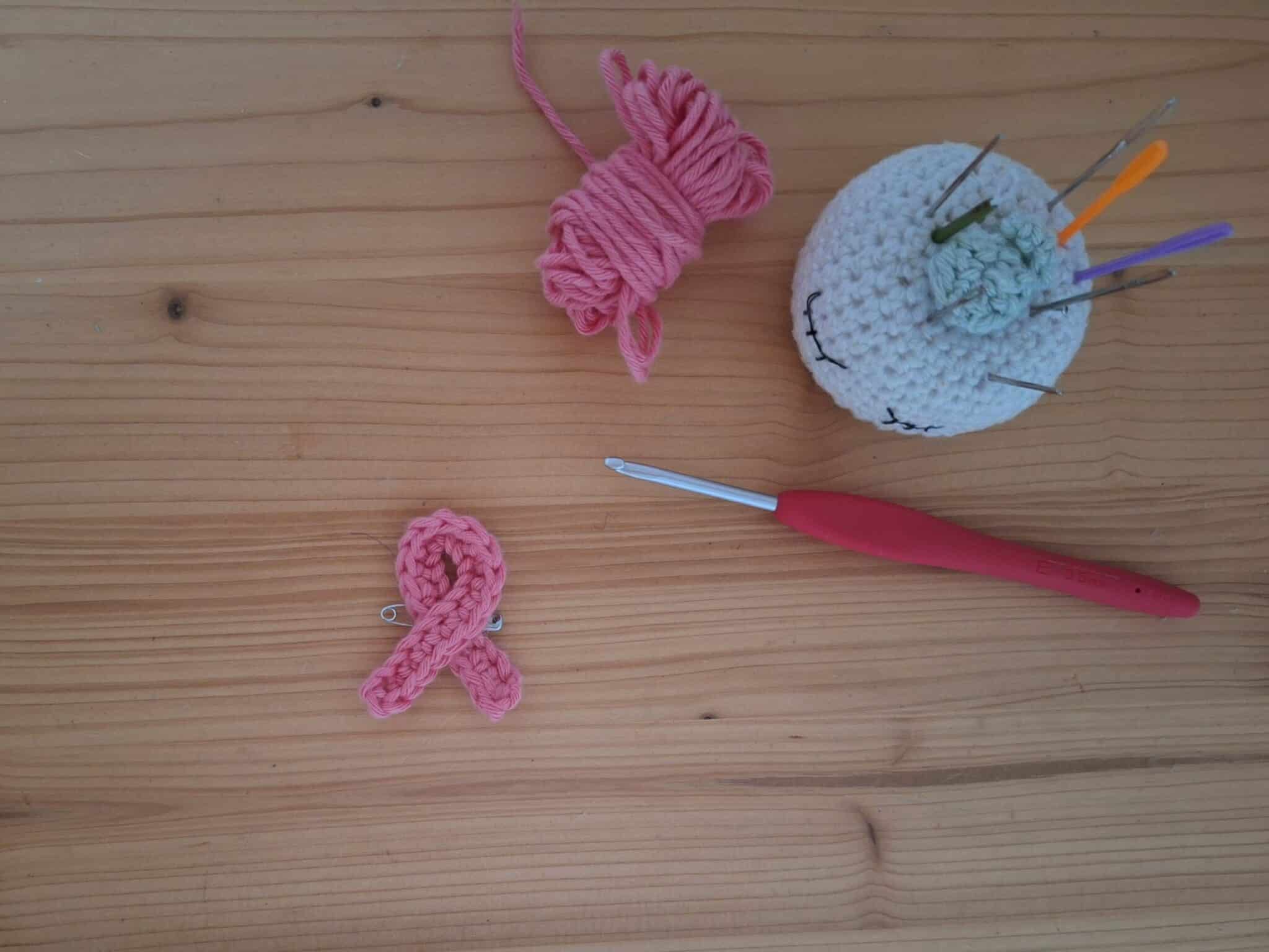 Ruban Octobre Rose au crochet : tuto facile pour débutants